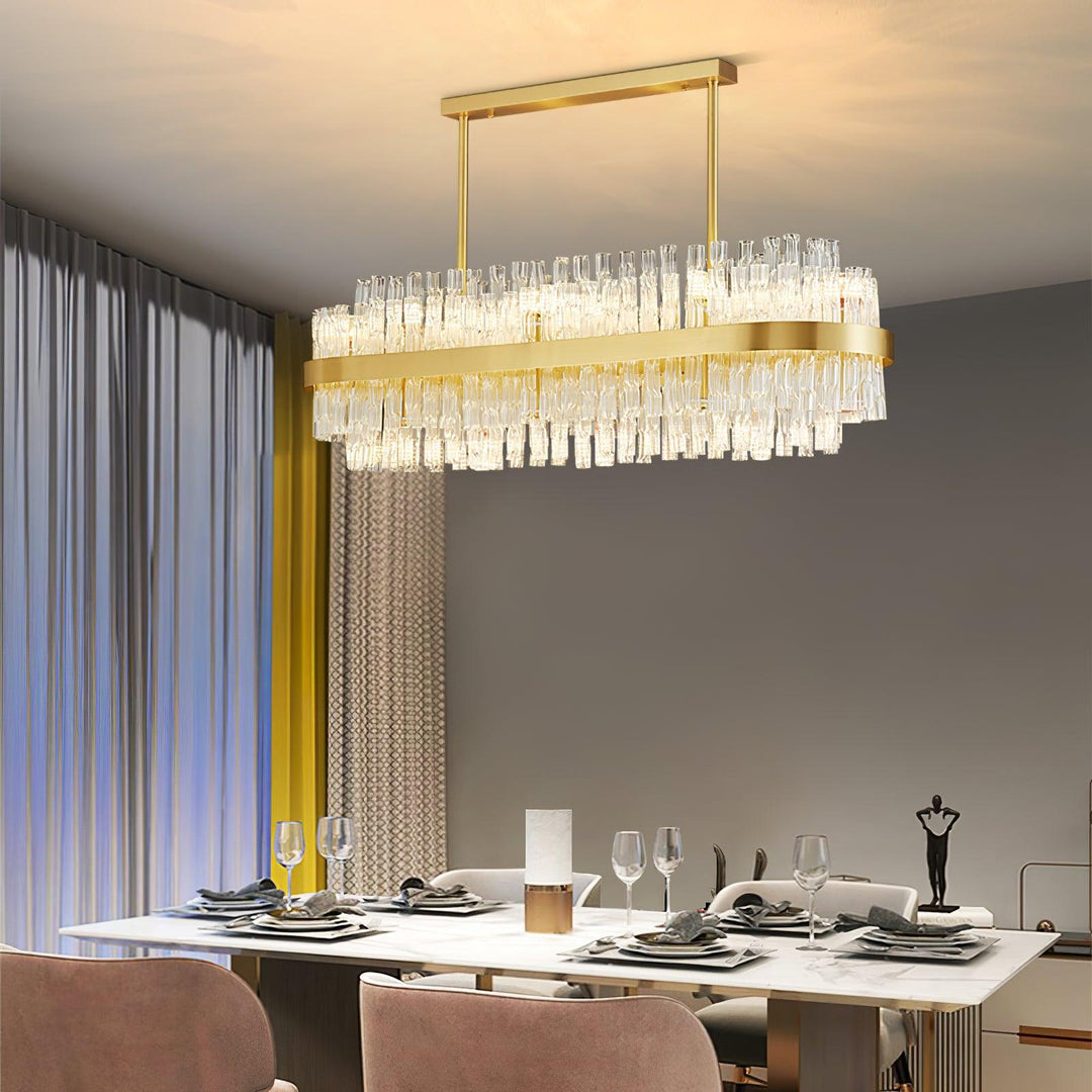 Guld &amp; Klar Stav Chandelier