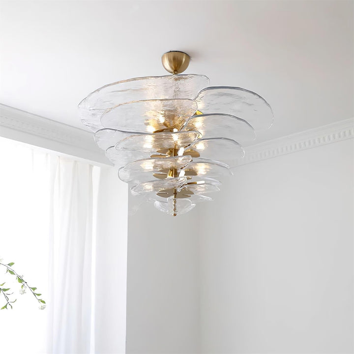 Petals Gold Murano Kandelaber