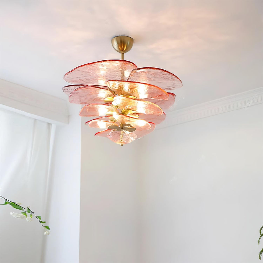 Petals Gold Murano Kandelaber