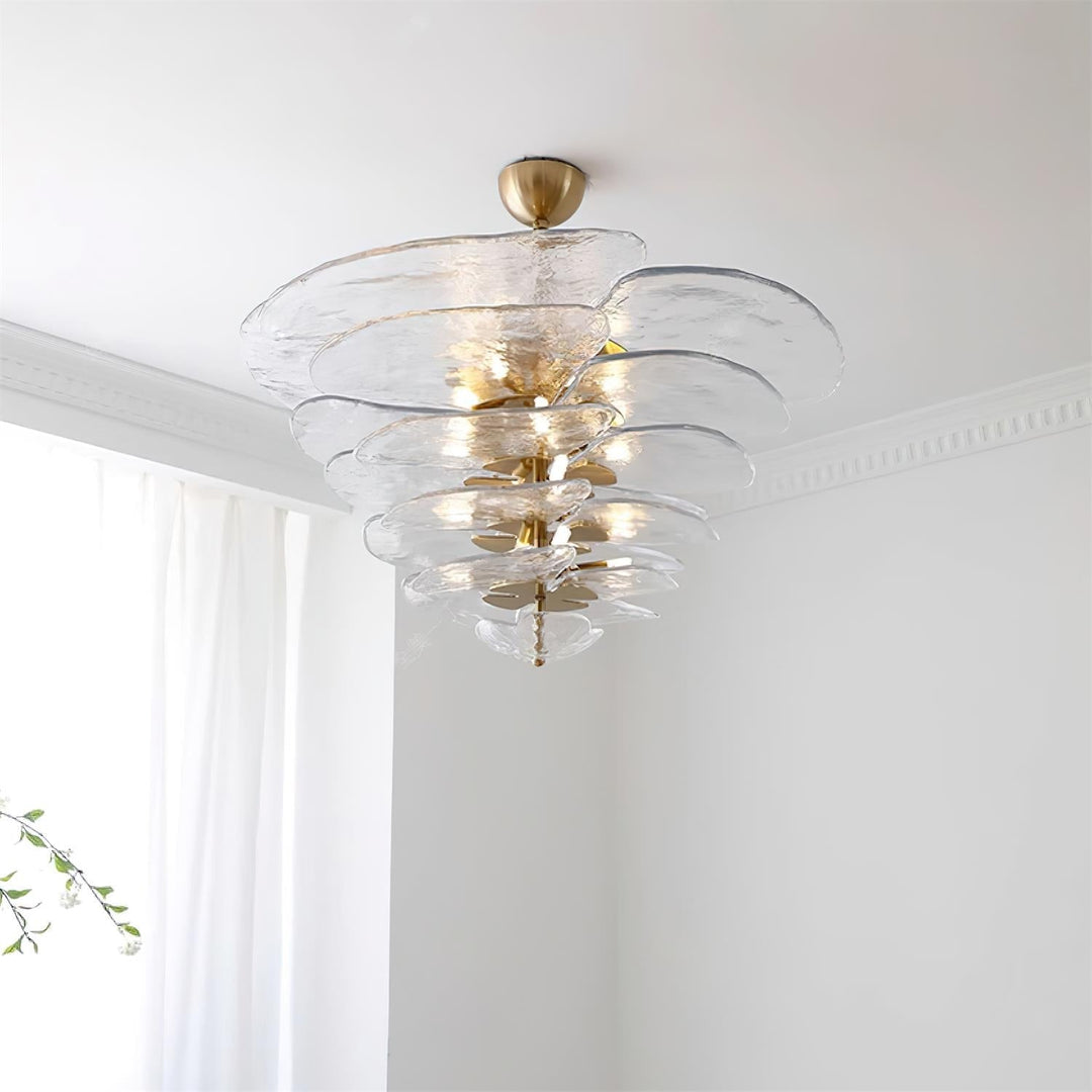 Petals Gold Murano Kandelaber