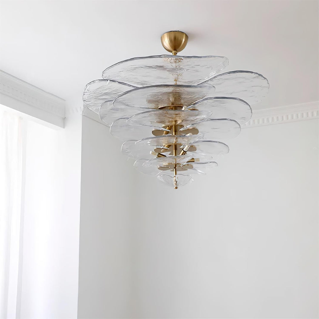 Petals Gold Murano Kandelaber