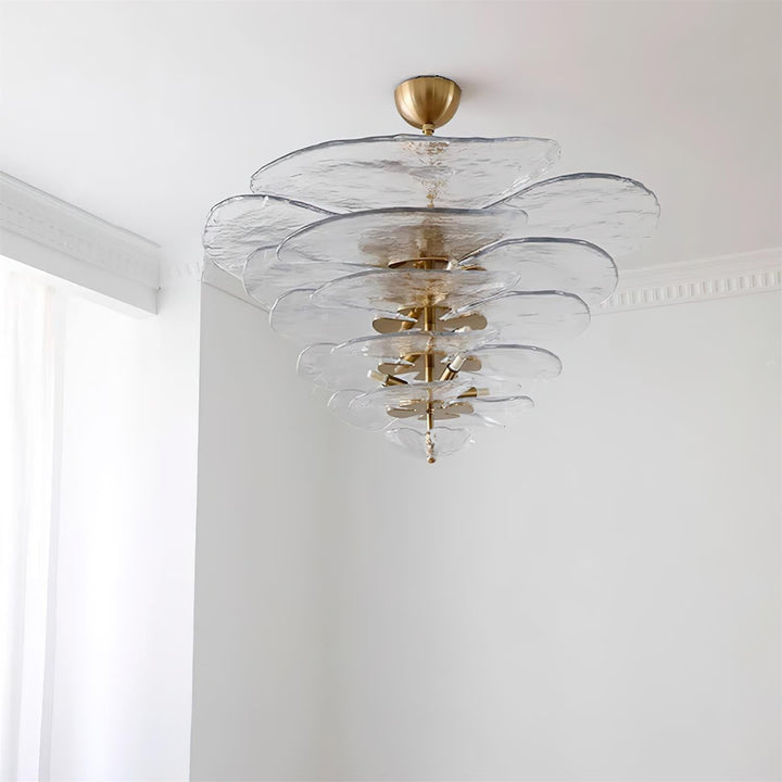 Petals Gold Murano Kandelaber