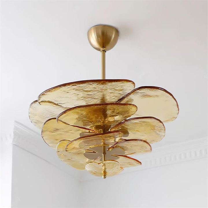 Petals Gold Murano Kandelaber