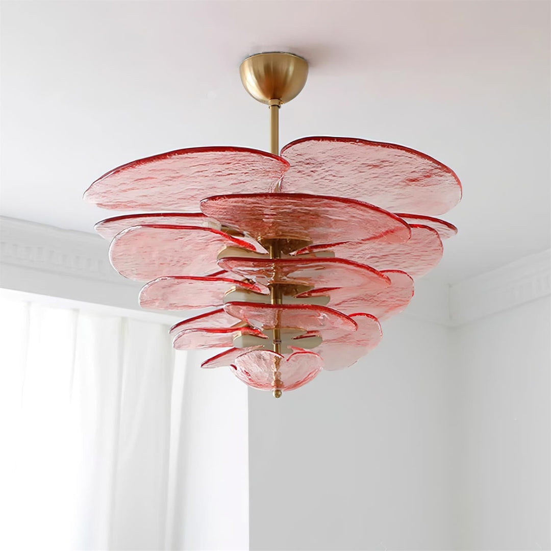 Petals Gold Murano Kandelaber