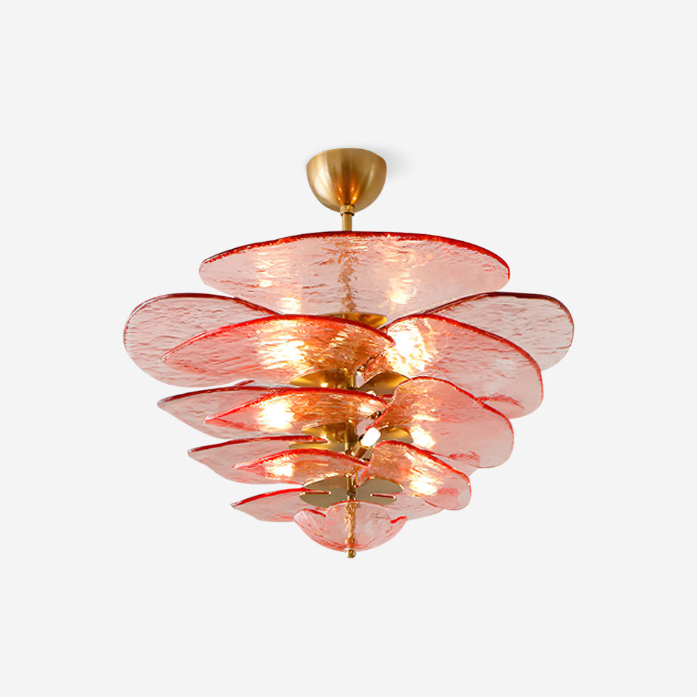 Petals Gold Murano Kandelaber