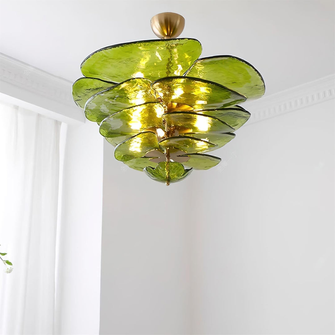 Petals Gold Murano Kandelaber