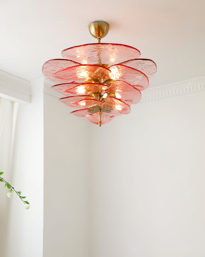 Petals Gold Murano Kandelaber