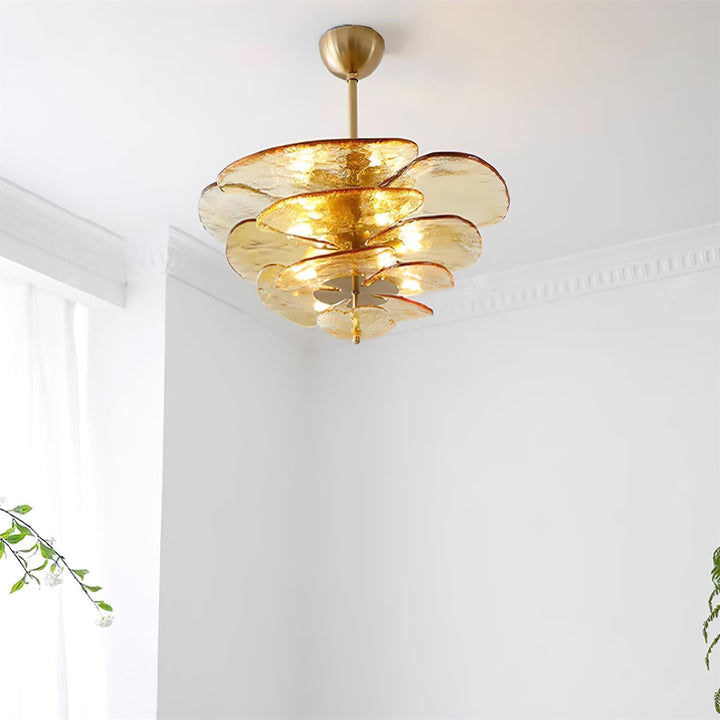 Petals Gold Murano Kandelaber