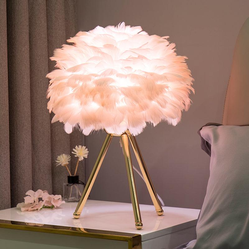 Gåsfjäder Bordslampa