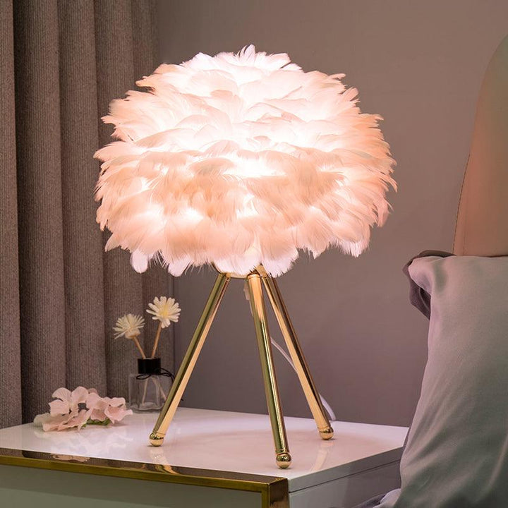 Gåsfjäder Bordslampa