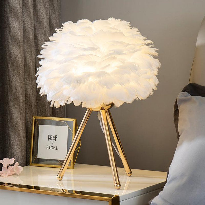Gåsfjäder Bordslampa