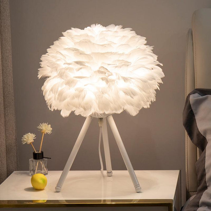 Gåsfjäder Bordslampa