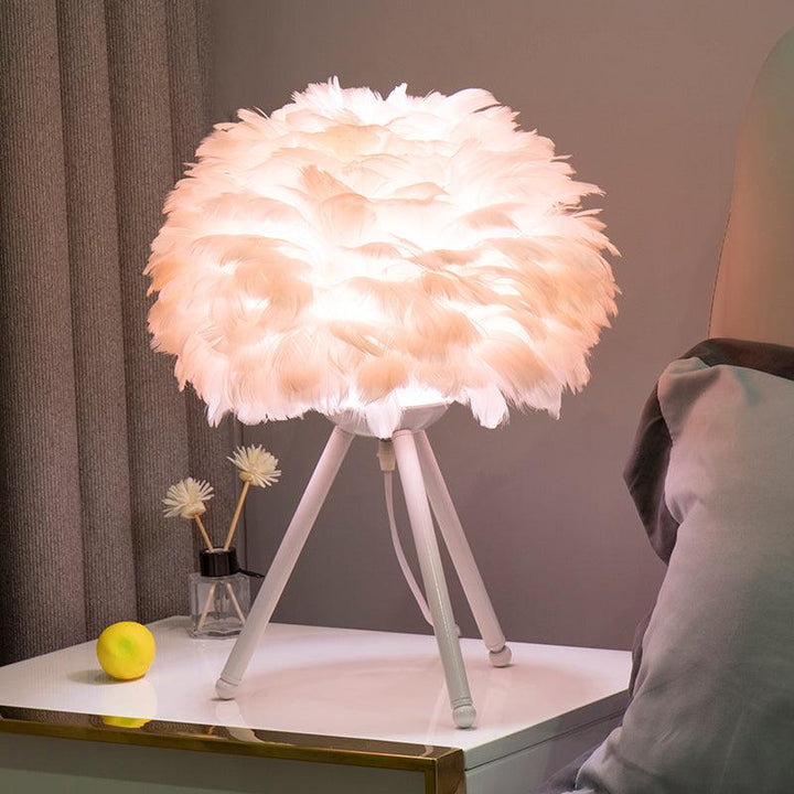Gåsfjäder Bordslampa
