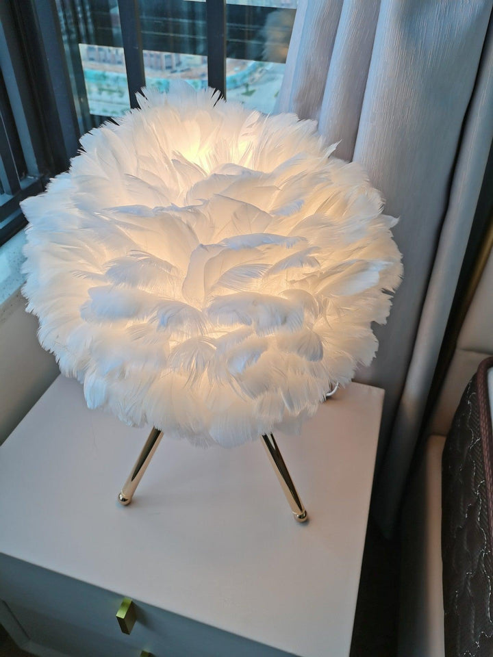 Gåsfjäder Bordslampa