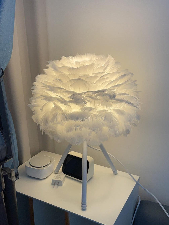 Gåsfjäder Bordslampa