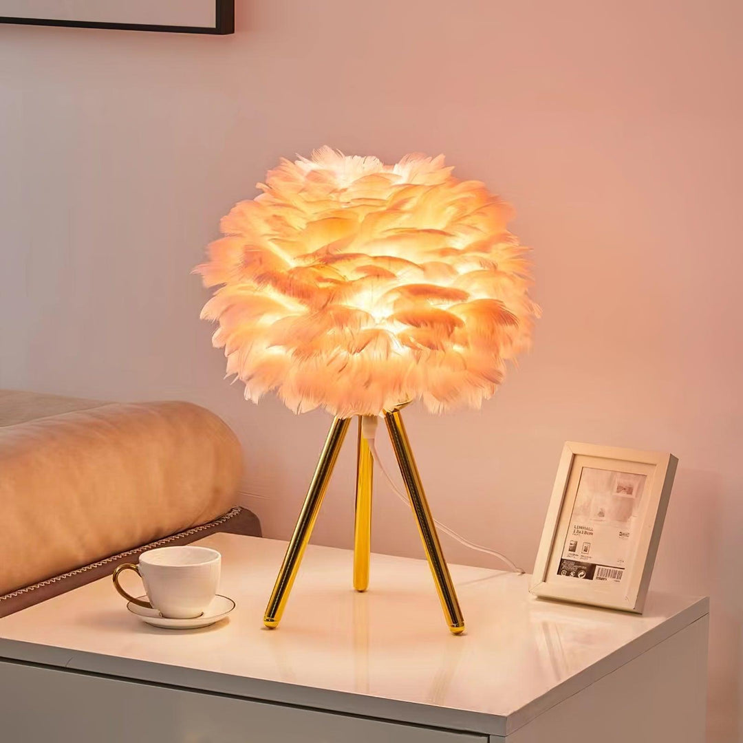 Gåsfjäder Bordslampa