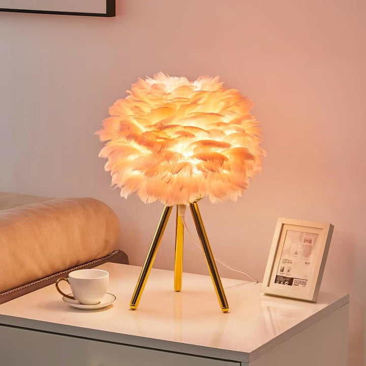 Gåsfjäder Bordslampa