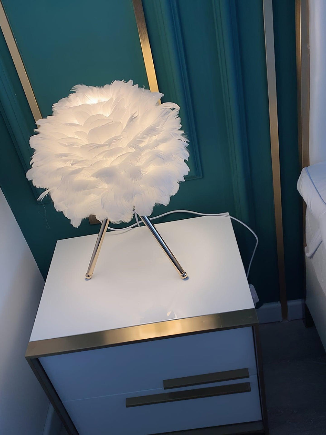 Gåsfjäder Bordslampa