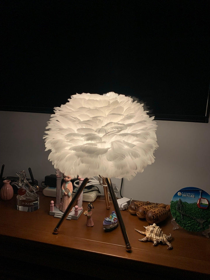 Gåsfjäder Bordslampa