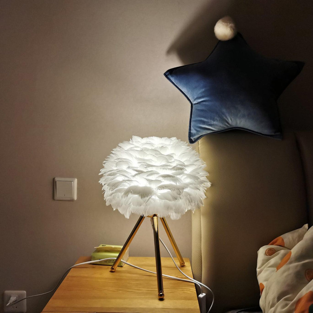 Gåsfjäder Bordslampa