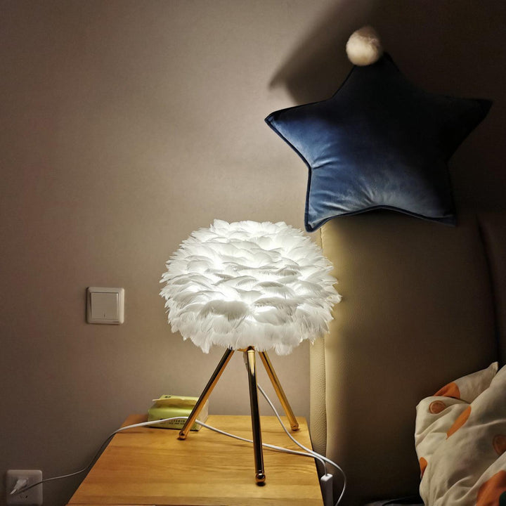 Gåsfjäder Bordslampa