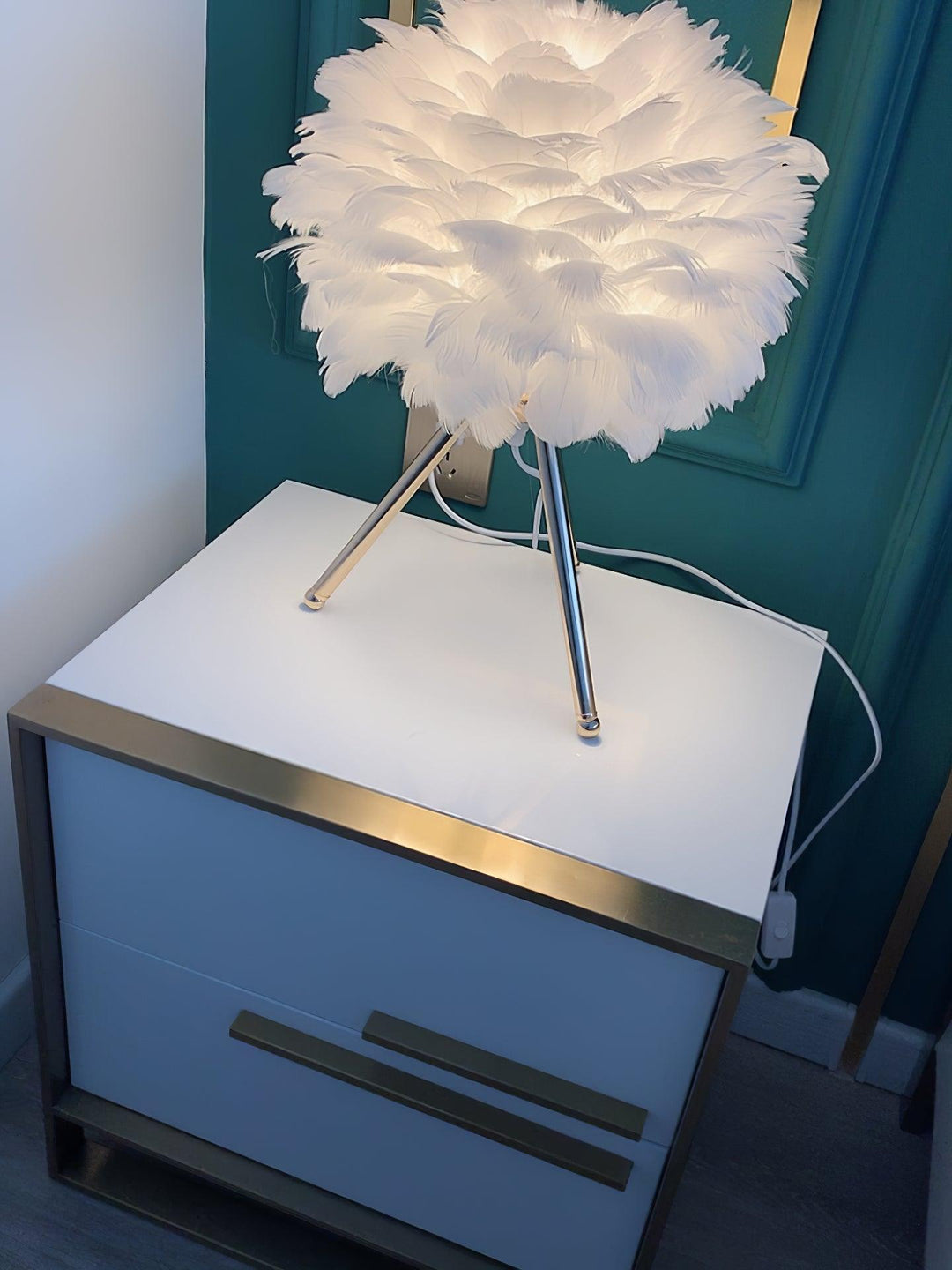 Gåsfjäder Bordslampa