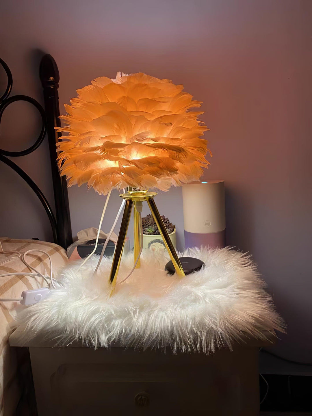 Gåsfjäder Bordslampa