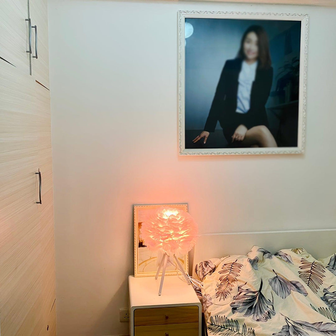 Gåsfjäder Bordslampa