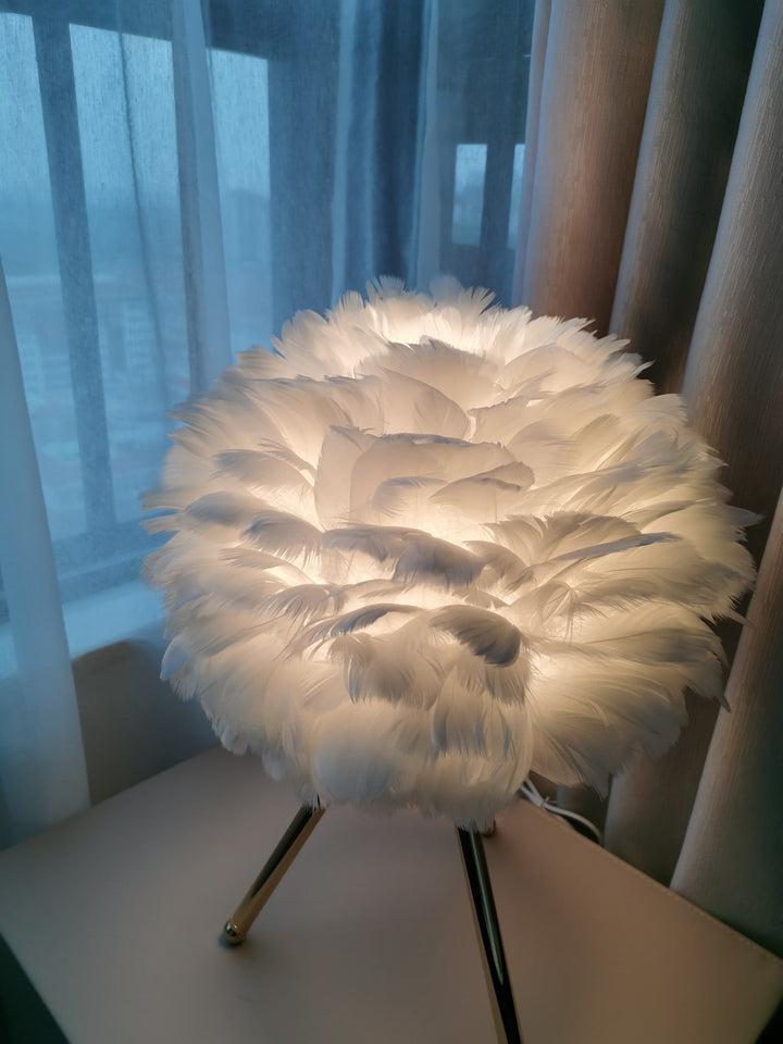Gåsfjäder Bordslampa