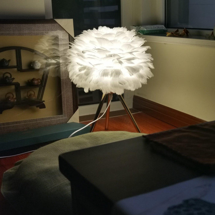 Gåsfjäder Bordslampa