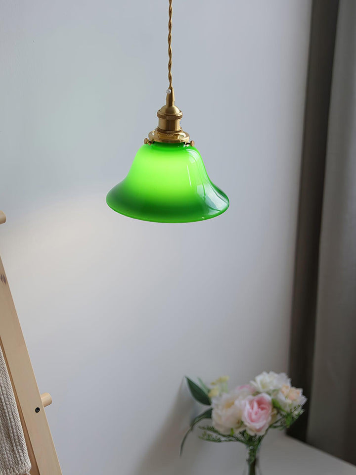Grön Klocka Hängande Lampa