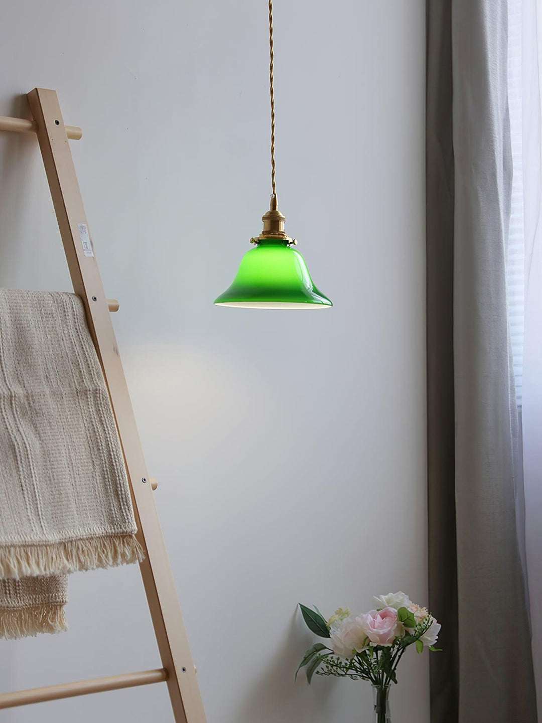 Grön Klocka Hängande Lampa