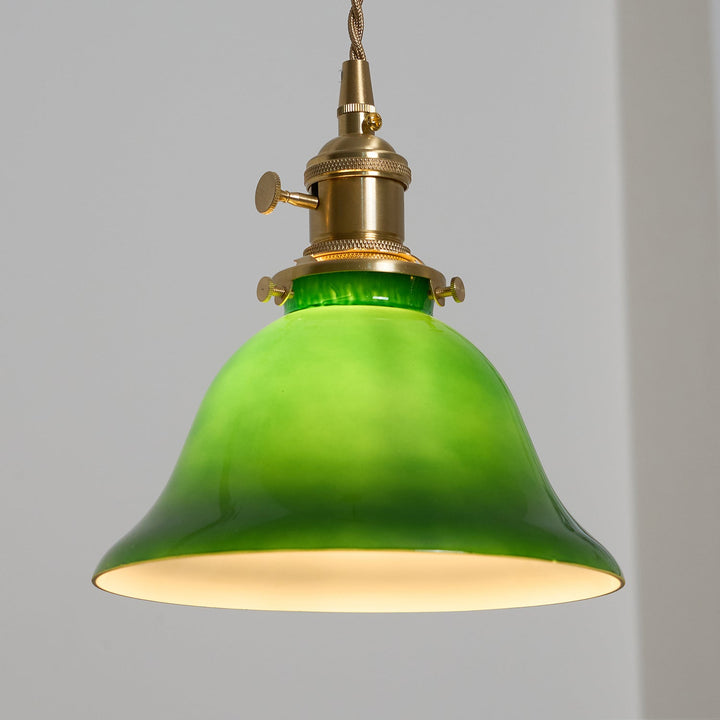 Grön Klocka Hängande Lampa