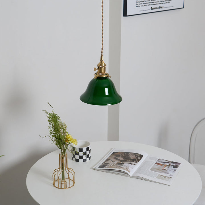 Grön Klocka Hängande Lampa
