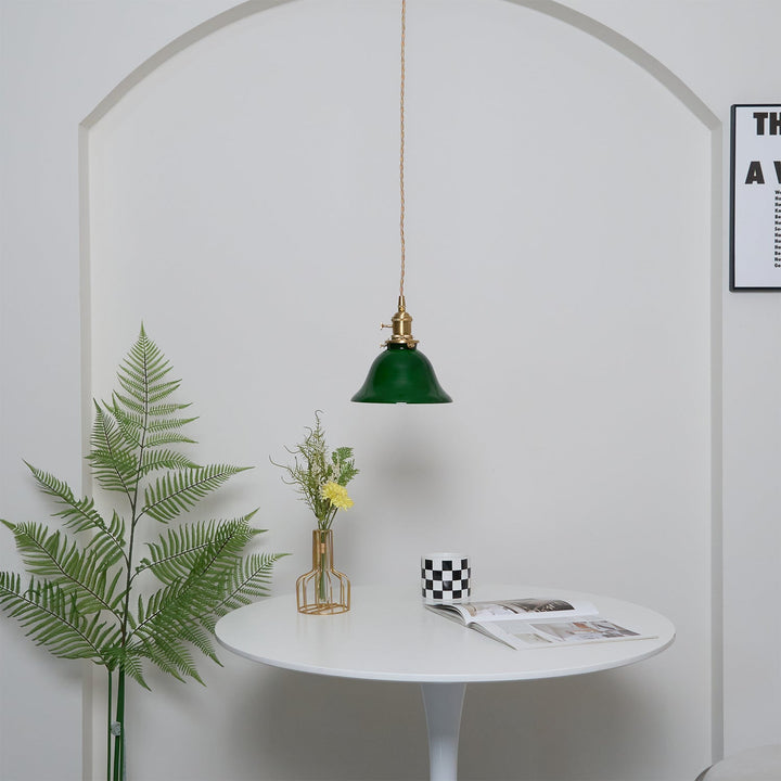 Grön Klocka Hängande Lampa