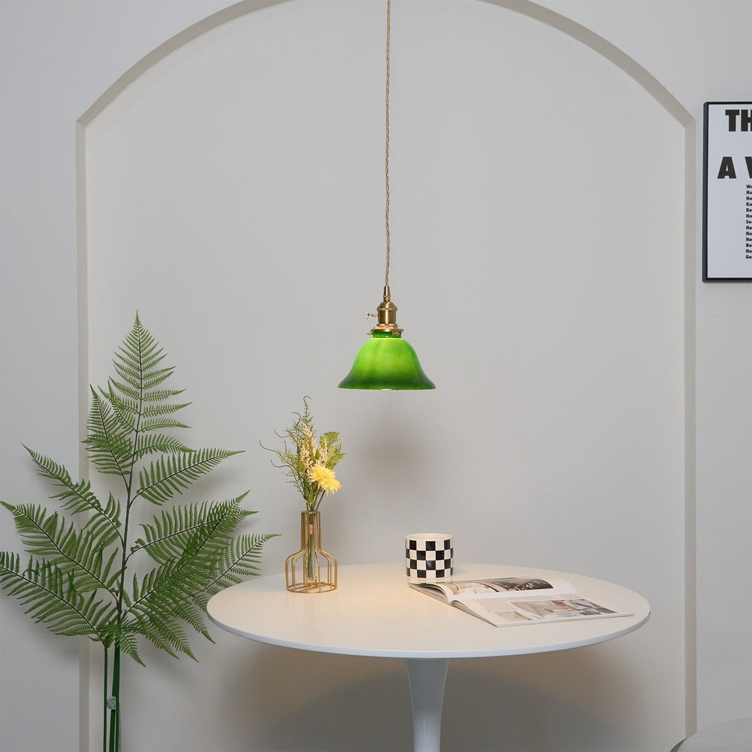 Grön Klocka Hängande Lampa