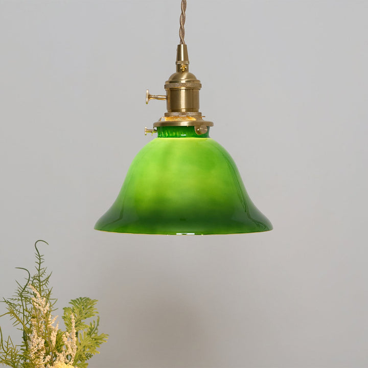 Grön Klocka Hängande Lampa
