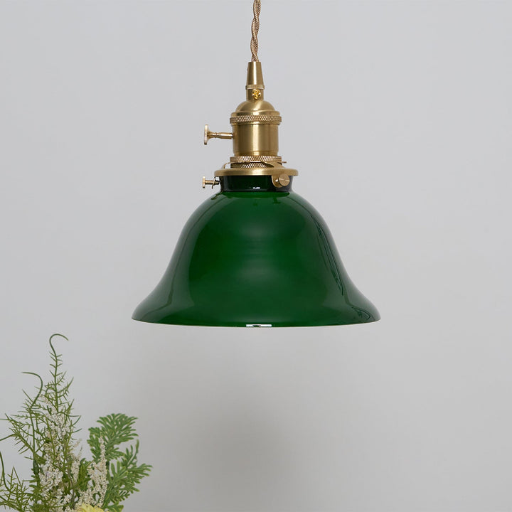 Grön Klocka Hängande Lampa