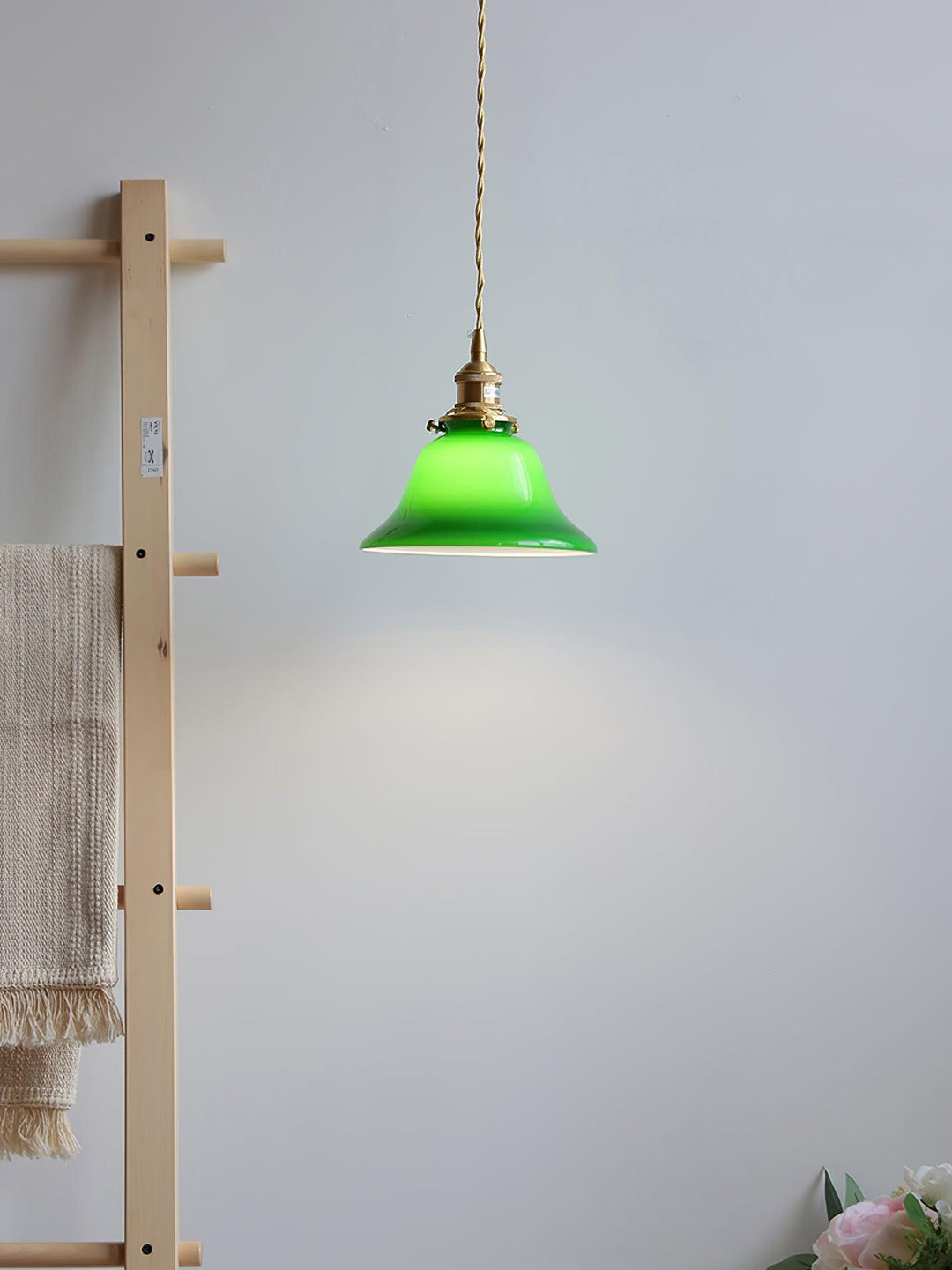 Grön Klocka Hängande Lampa