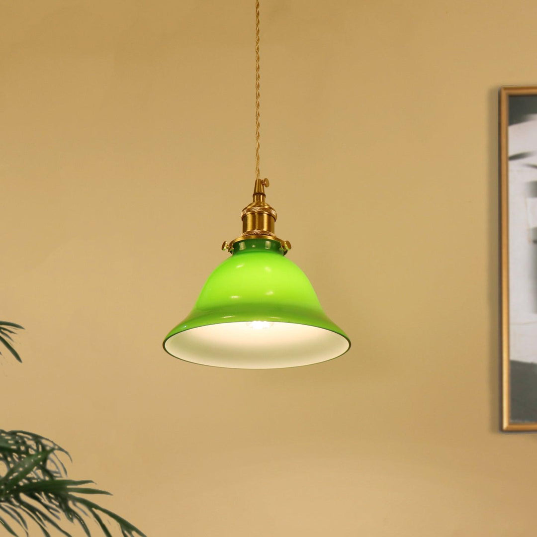 Grön Klocka Hängande Lampa