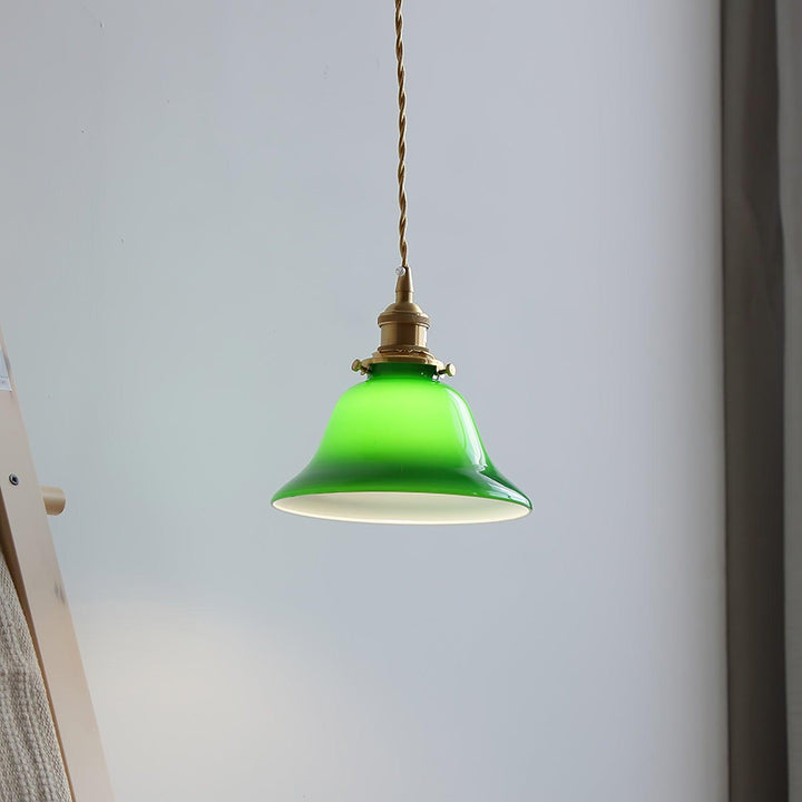 Grön Klocka Hängande Lampa