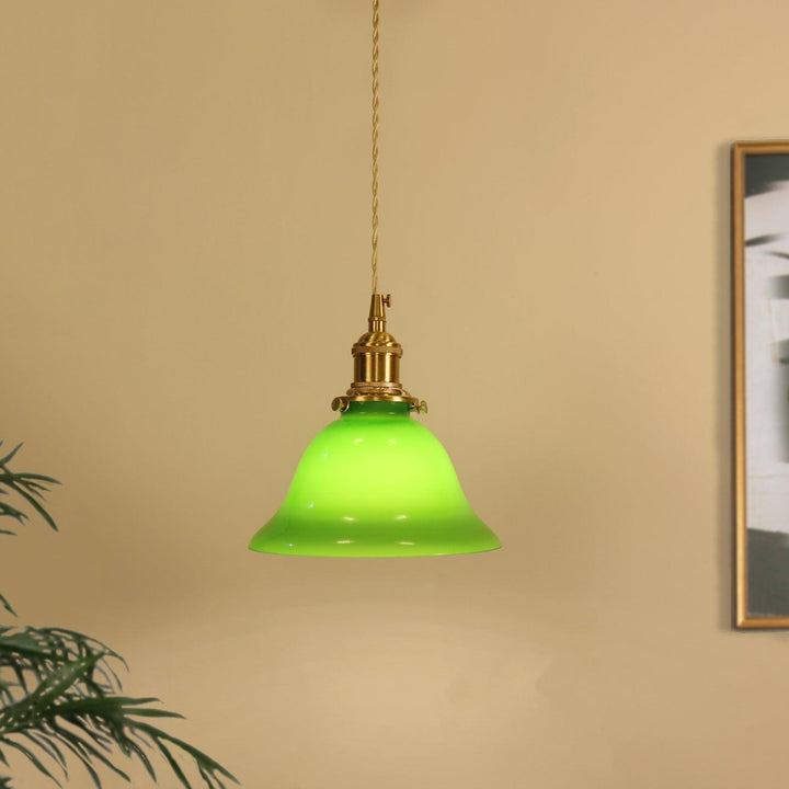 Grön Klocka Hängande Lampa