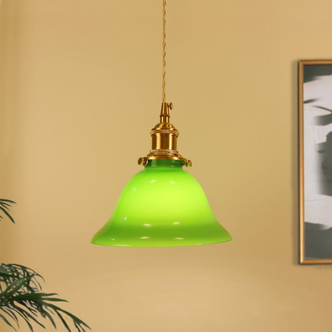 Grön Klocka Hängande Lampa