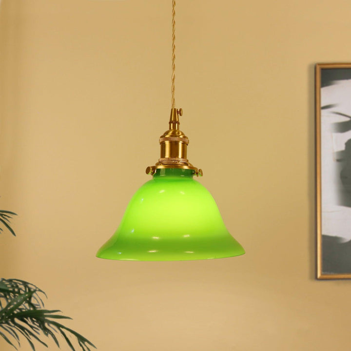 Grön Klocka Hängande Lampa
