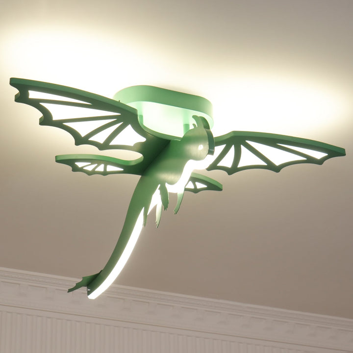 Grön Dinosaurie Taklampa