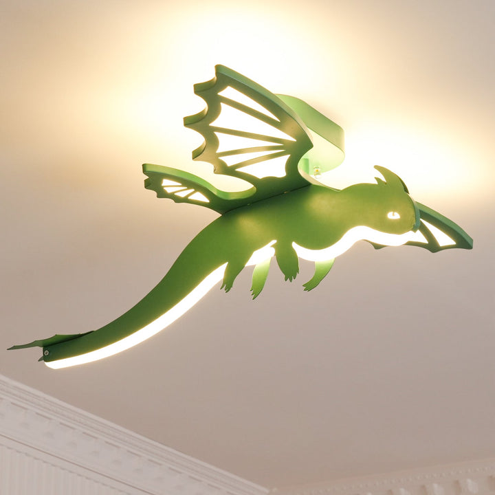 Grön Dinosaurie Taklampa