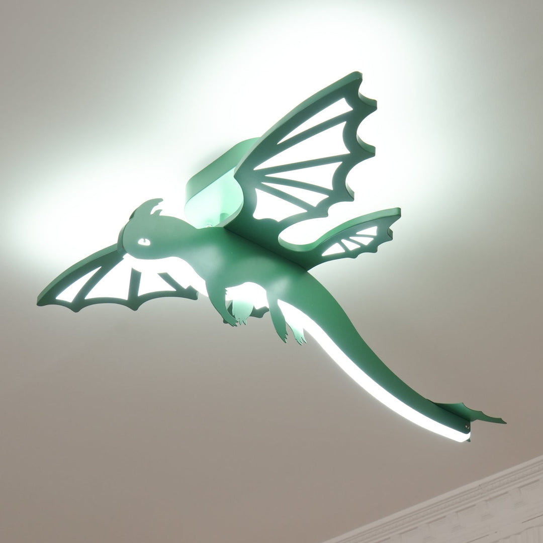 Grön Dinosaurie Taklampa