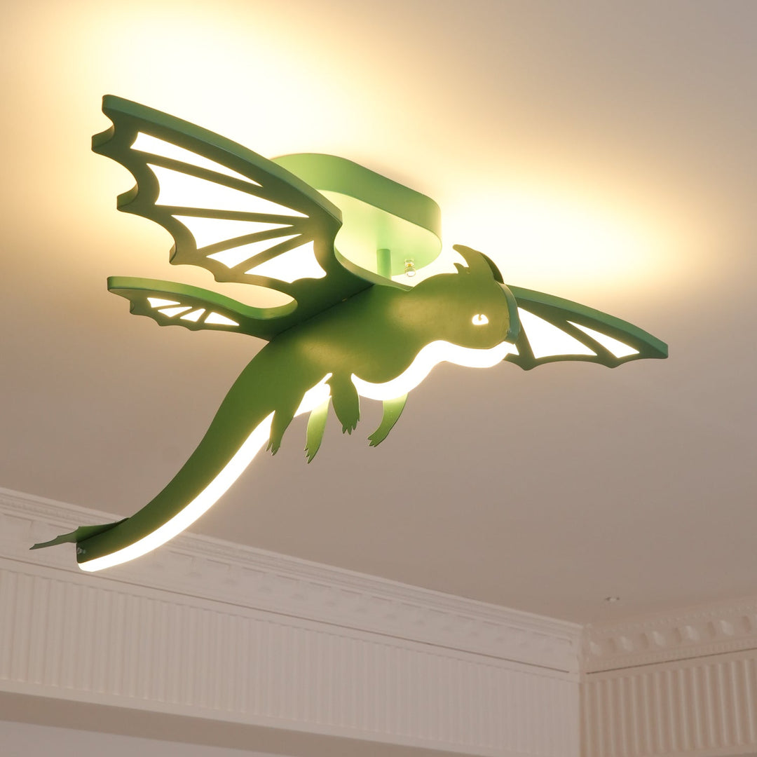 Grön Dinosaurie Taklampa