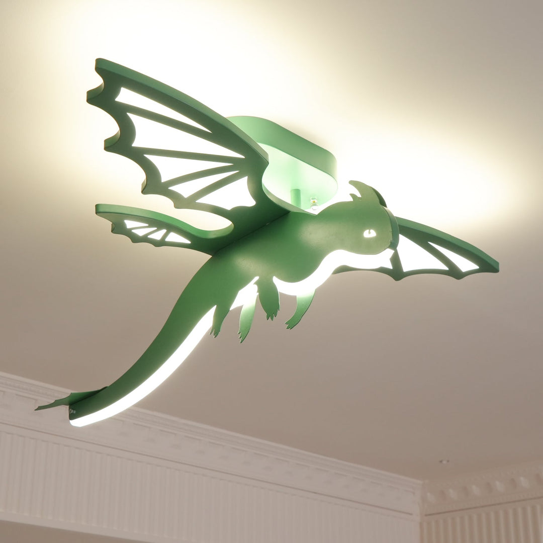 Grön Dinosaurie Taklampa