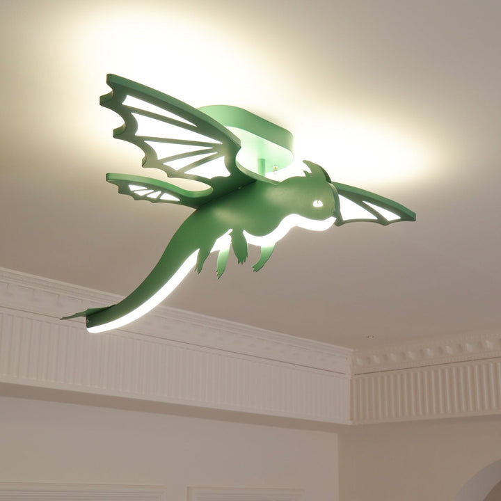 Grön Dinosaurie Taklampa